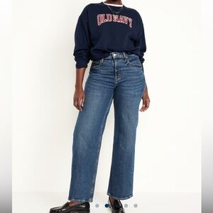Old navy sky hi wide leg jeans size 10